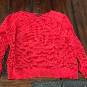 Express Red Long Sleeve Top. Size S.